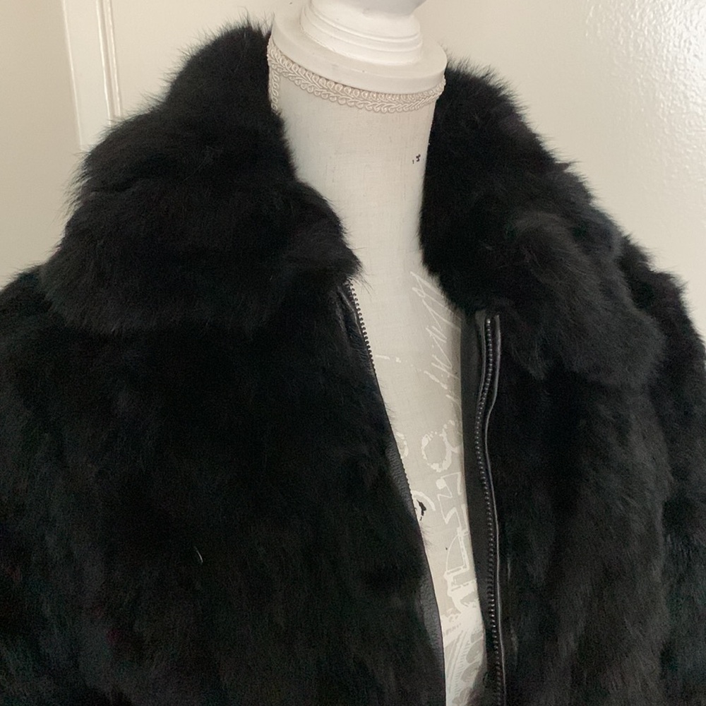 Vintage Rabbit Fur Coat - Picture 5 of 9